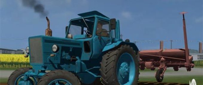 MTZ 82 Tractor Light blue old Mod Image