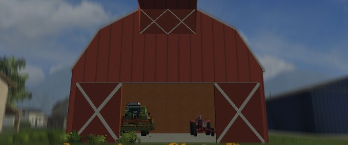 Gebäude American Style Red Barn Landwirtschafts Simulator mod