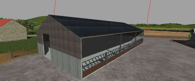 Gebäude large cattle shed Landwirtschafts Simulator mod