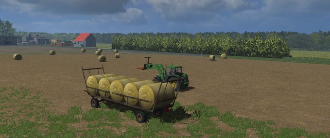 Ballentransport Ballenwagen Landwirtschafts Simulator mod