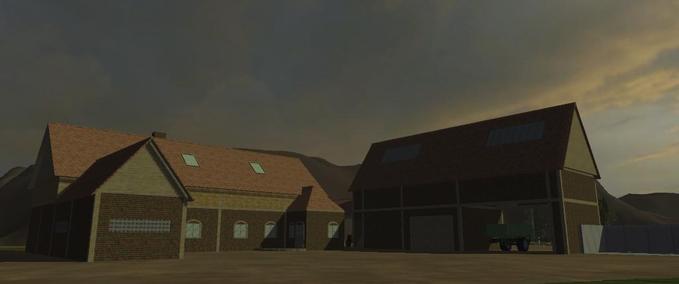 Gebäude Bauernhaus mit Scheune Landwirtschafts Simulator mod