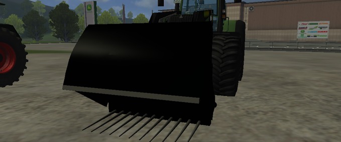 Frontlader Silozange in schwarz Landwirtschafts Simulator mod