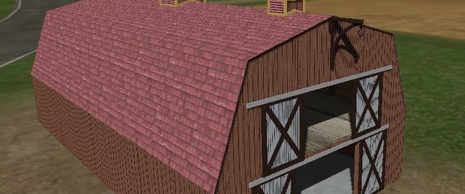 Objekte US Red Roofed Barn Landwirtschafts Simulator mod