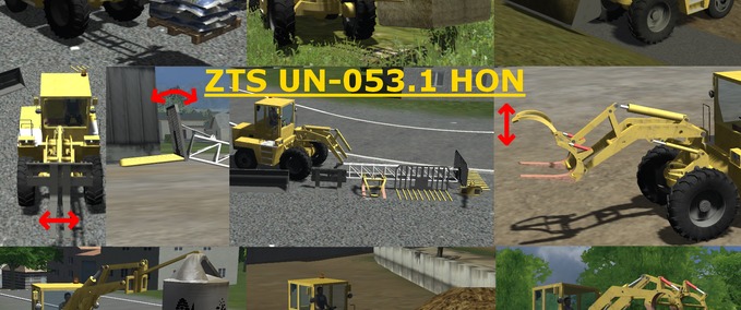 Teleskoplader ZTS UN-053.1 HON Landwirtschafts Simulator mod