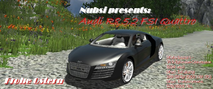 PKWs Audi R8 5.2 FSI Quattro Landwirtschafts Simulator mod