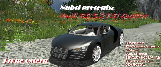 Cars Audi R8 5.2 FSI Quattro Farming Simulator mod