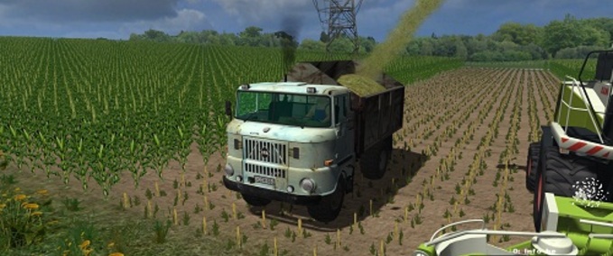 IFA IFA W50 mit Häckselaufbau Landwirtschafts Simulator mod