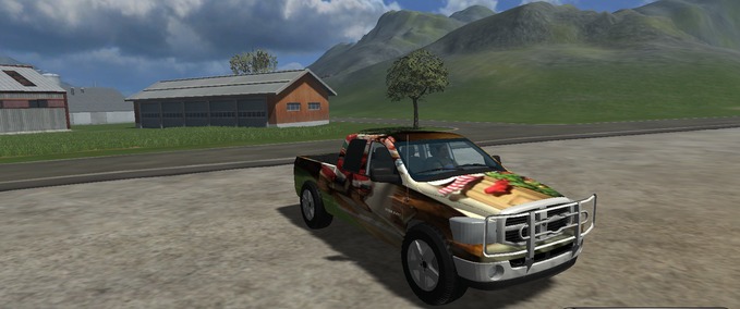 PKWs Dodge Weihnachts edition Landwirtschafts Simulator mod
