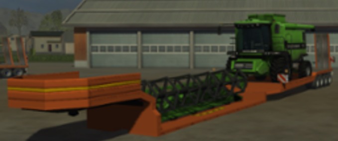 Auflieger Tieflader 1 Combine =GWo= Edit Landwirtschafts Simulator mod