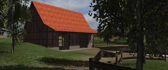 Gebäude Fachwerkscheune Landwirtschafts Simulator mod